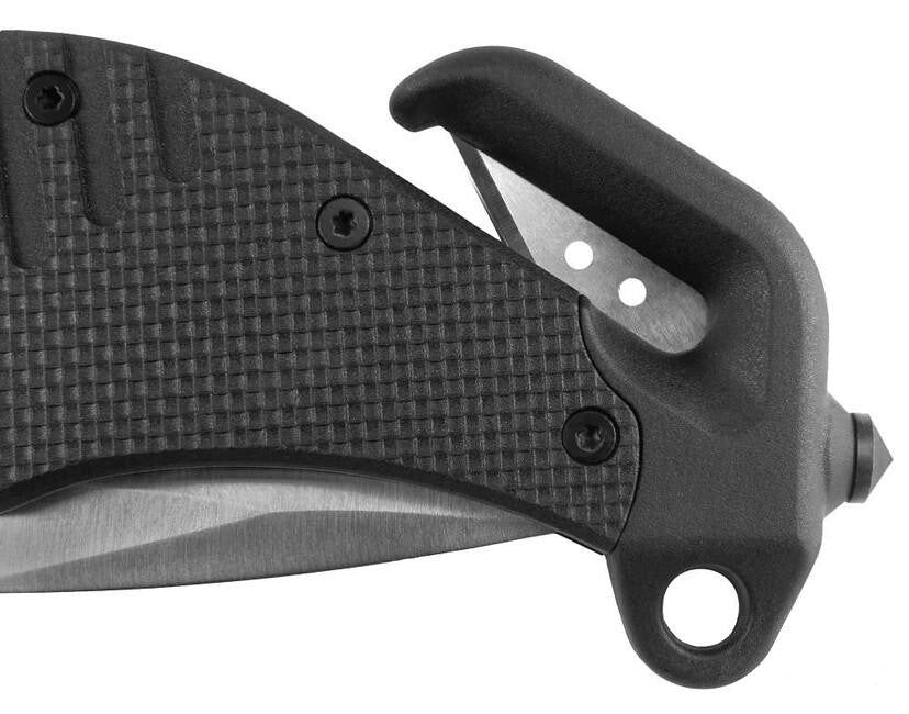 ESP Rescue Knife – Čierna – rovné ostrie (RK-01)
