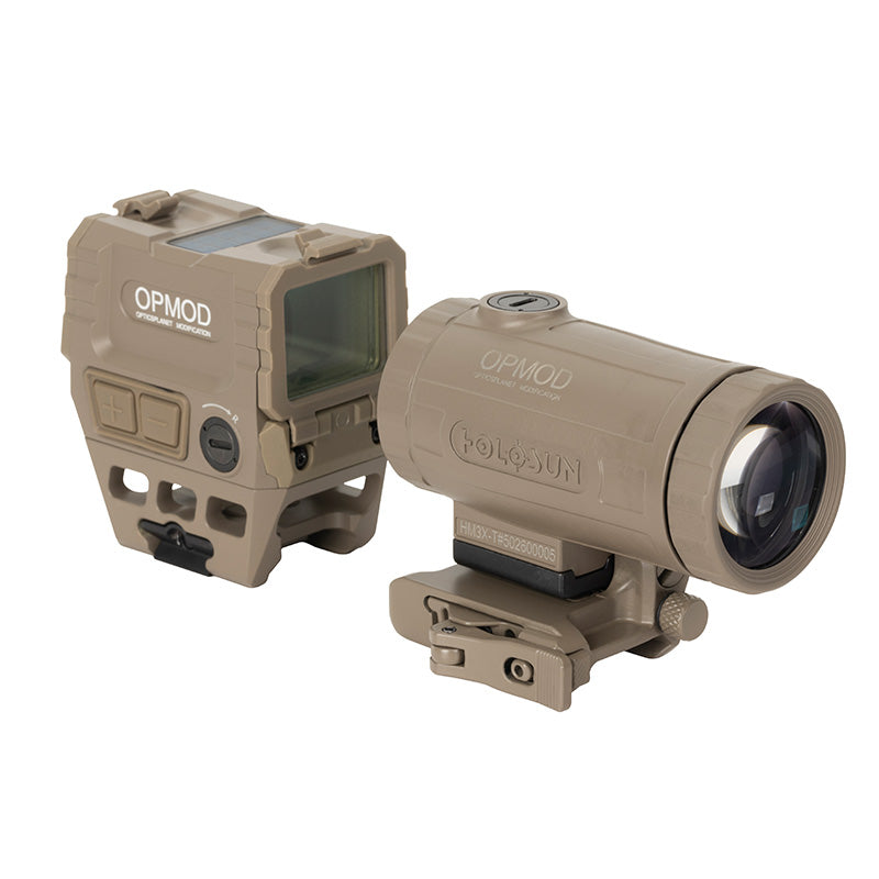 Holosun COMBO KIT AEMS RED + HM3XT FDE OPMOD – Set kolimátora a zväčšovača