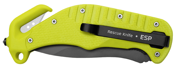 ESP Rescue Knife – Žltá – kombinované ostrie (RKY-01)