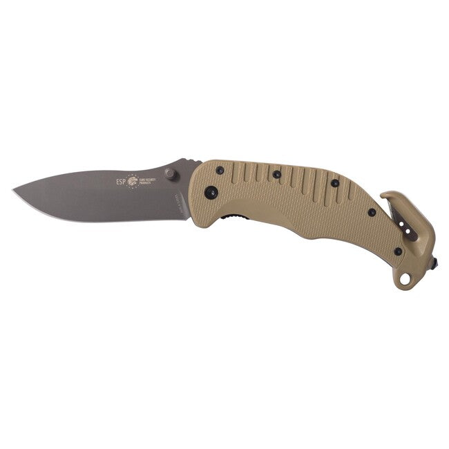 ESP Rescue Knife – Khaki – rovné ostrie (RKK-01)