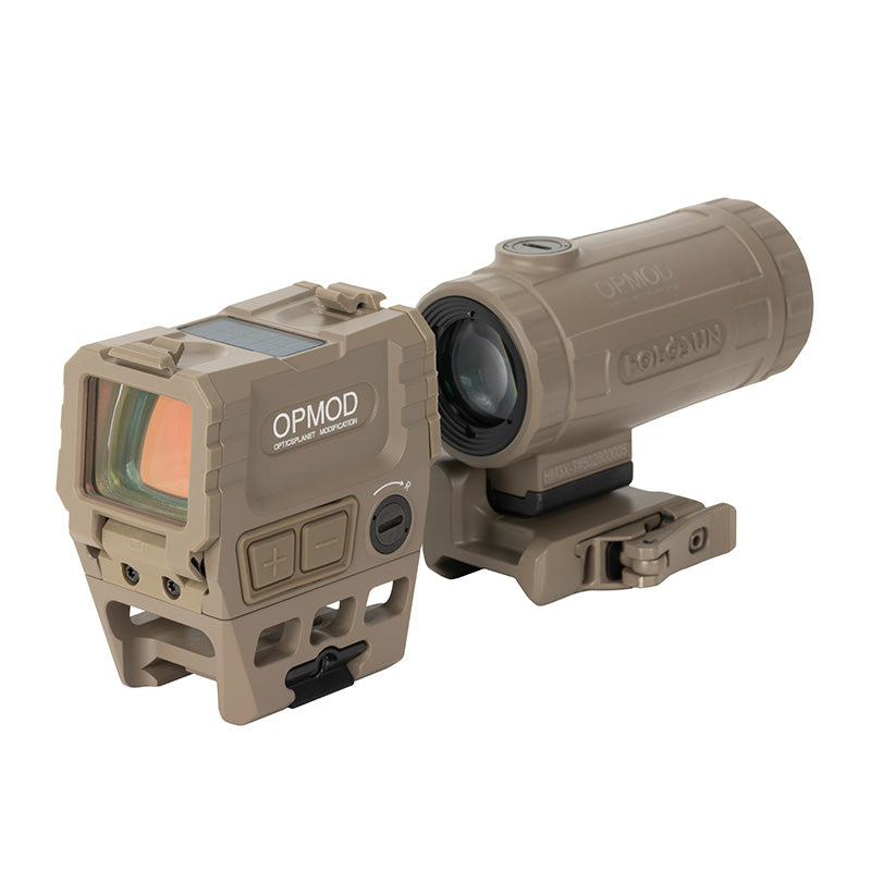 Holosun COMBO KIT AEMS RED + HM3XT FDE OPMOD – Set kolimátora a zväčšovača