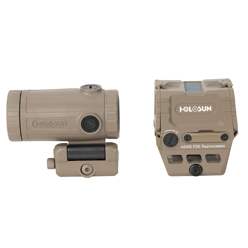 Holosun COMBO KIT AEMS RED + HM3XT FDE OPMOD – Set kolimátora a zväčšovača