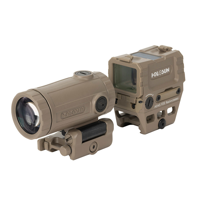 Holosun COMBO KIT AEMS RED + HM3XT FDE OPMOD – Set kolimátora a zväčšovača