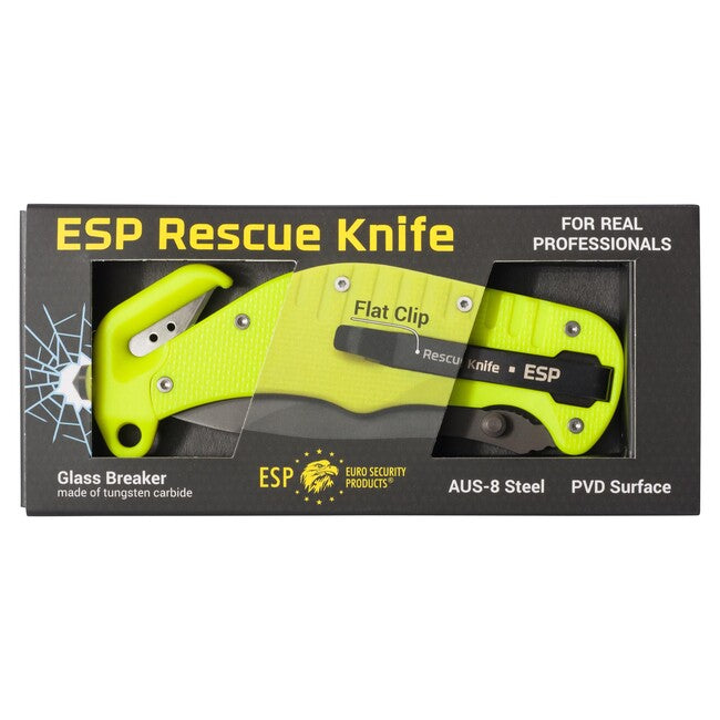 ESP Rescue Knife – Žltá – kombinované ostrie (RKY-01)